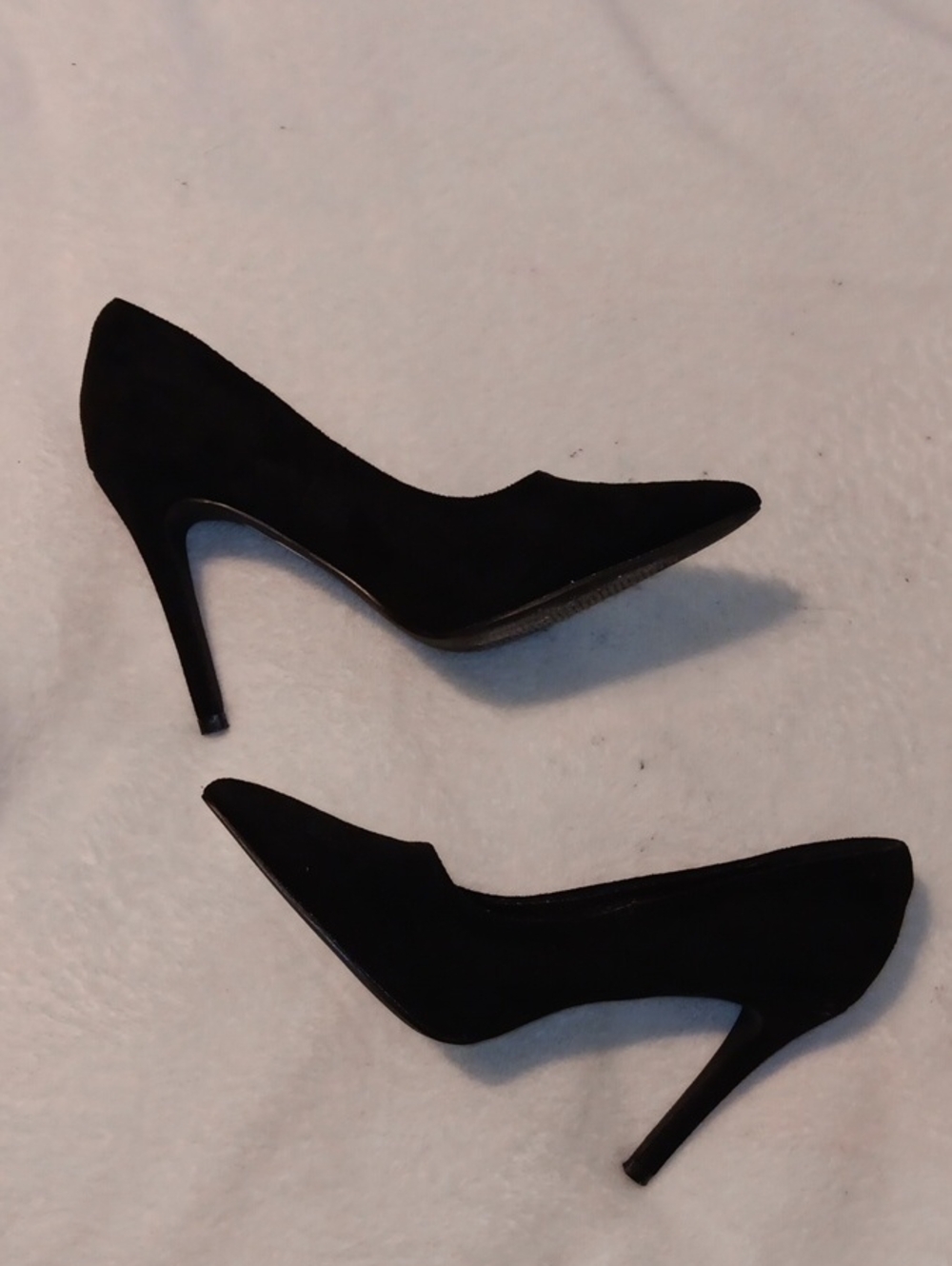Black Pointed Toe Stiletto Heels - Women's Dress Pumps